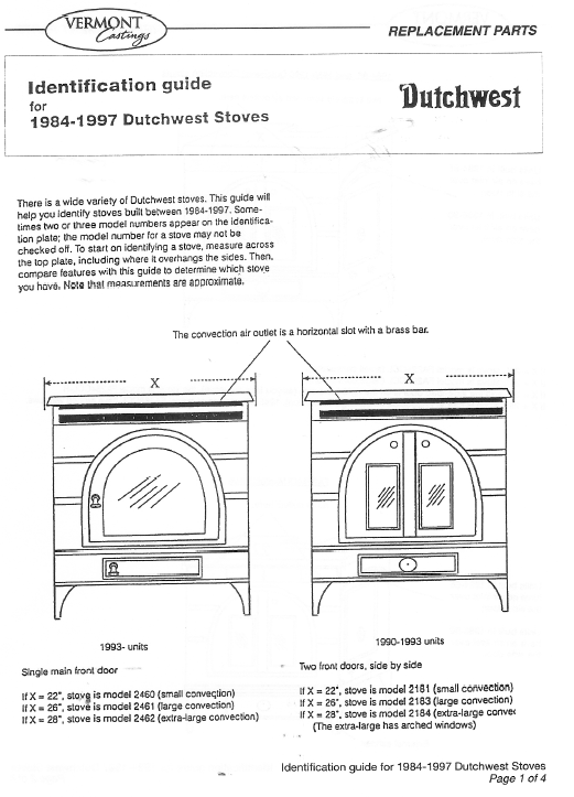 Federal airtight wood stove owner's manual